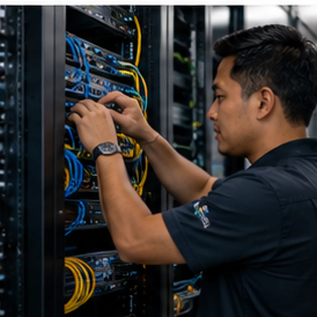 Engineer working